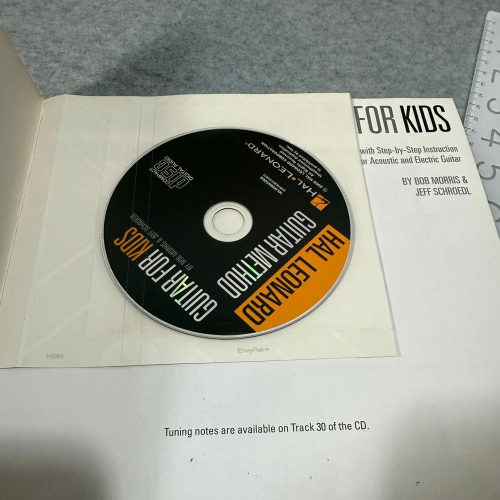 Hal Leonard Guitar for Kids Method Book w CD Beginner Acoustic Electric Beginner